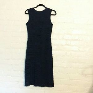 FINAL PRICE Sharagano eyelet dress in navy, size 6